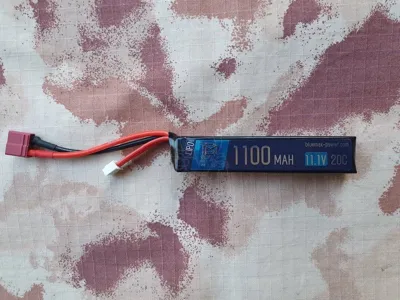 Li-Po Battery Batteria T-Deans 1100mAh 20C Stick 13 x 19 x 100mm - BlueMax