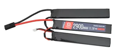 BlueMax-Power® 2600mAh 11.1V 40C Nunchuck Triple Li-Po Battery Batteria Li-Po 3 Stick