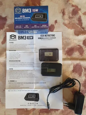 BM3 Carica Batterie Li-Po LI-ION Technology Smart Battery Charger Power® - BlueMax