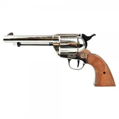 PEACEMAKER.45 Type Blank Fire Nikel - Chrome Version 6 Colpi a Salve - Bruni