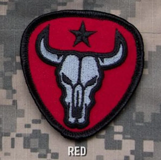 MSM Mil Spec Monkey Bull Skull MSM Patch · Rojo