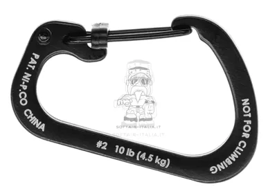 Carabiner - Moschettone Slidelock Steel #2 in Acciaio Portata 4,5kg - Nite Ize