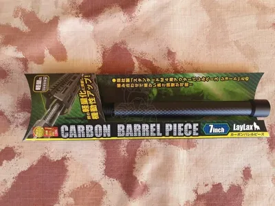 Carbon 7INCH Outer Barrel Extension Piece Canna - Prolunga Esterna in Carbonio 7" By Laylax First Factory - Laylax - First Factory - Nitro