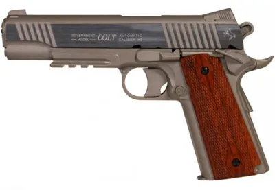 Colt 1911 M45A1 CO2 Scritte e Loghi Originali Non Siver - Chrome Metal Slide - Cybergun