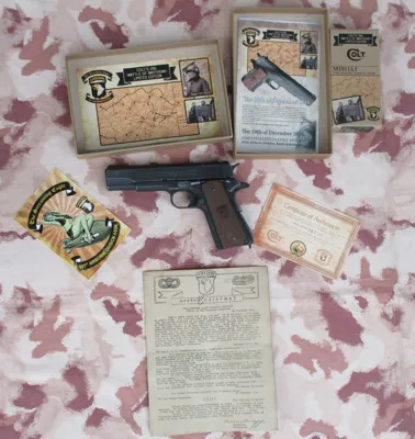 Colt 1911A1 "Battle of Bastogne - 101 Airborne Division" x Cybergun - KWC
