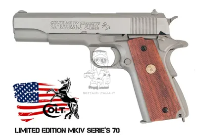 Colt MKIV Government 1911 Scritte e Loghi Originali Full Metal a CO2 > - Cybergun