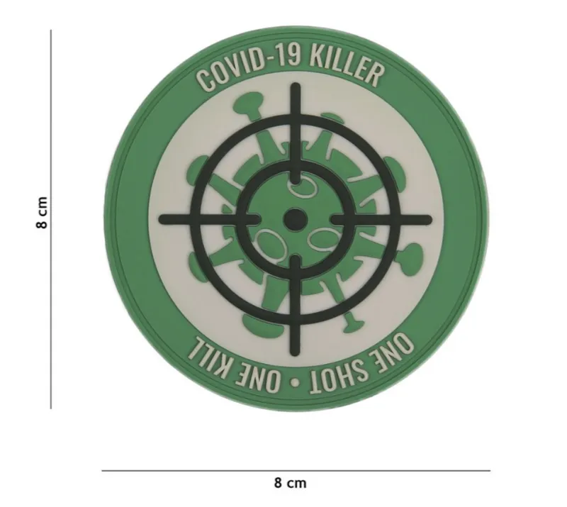 softair italia Covid Killer 3D Rubber Patch