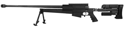 PGM 338 Gas Full Metal Sniper Rifle with Hard Case By > - Cybergun
