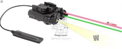 DBAL-A2 Lamp Illuminator Class 2 Green Laser Module + IR - Wadsn