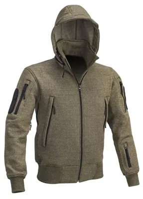 D5-2250 Sweater Jacket with Hood Melange By - Defcon 5 Tactical Products