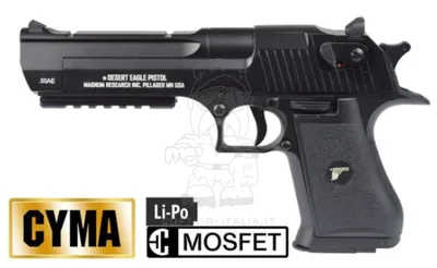 Desert Eagle.50AE Original Licensed Markings MOSFET Upgraded Metal Slide Electric Pistol - Cyma