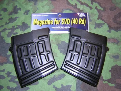 Dragunov SVD Mid Cap MAG 40BBs Caricatore Monofilare 40BBs per Dragunov SVD e Similari - Classic Army