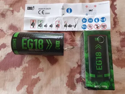 EG18 - M18 Type Assault Pin Smoke Grenade Fumogeno con Anello a Strappo - Enola Gaye