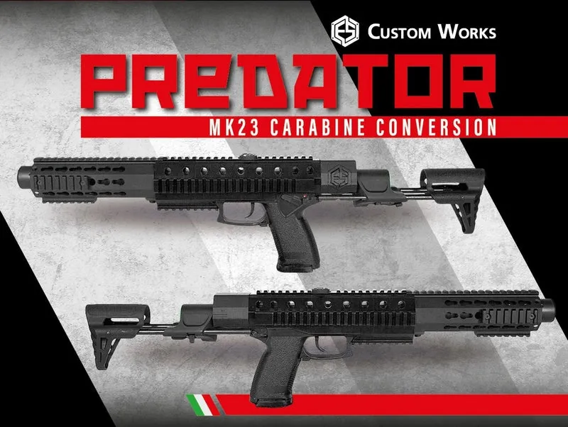 ESC Custom Works MK23 Predator Carbine Conversion Kit · Negro