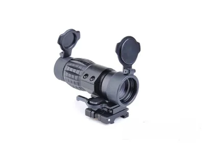 ET Style 4x FXD Magnifier with Adjustable QD Mount - Aim-O