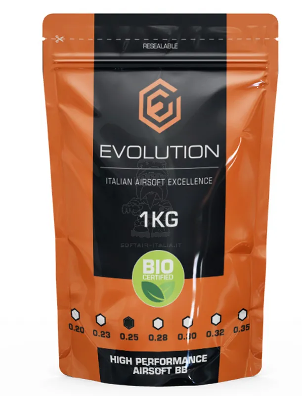 Evolution BIO 0,25 High Performance BB 1kg=4000BBs · Blanco