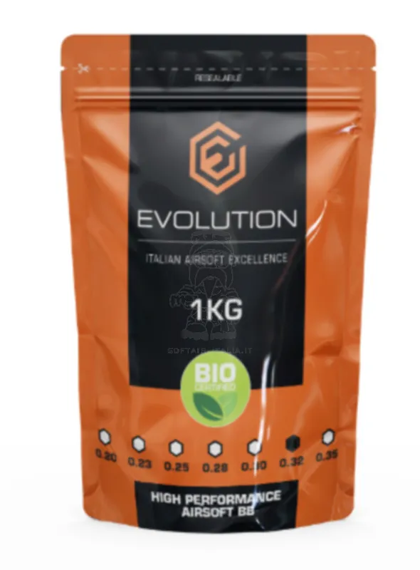 Evolution BIO 0,32 High Performance BB 1kg=3125BBs · Blanco