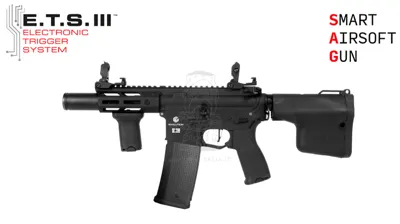 M4 Recon XS EMR ETS 3 A AX MOSFET Full Metal - Evolution Airsoft