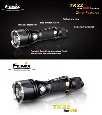 TK22 Torcia Cree LED 650 Lumen - Fenix