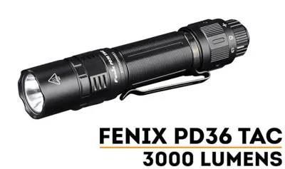 Torcia PD36 TAC 3000 Lumens USB Ricaricabile - Fenix