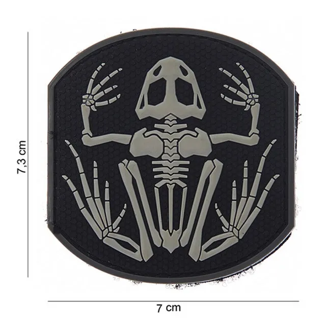softair italia Frog Skeleton Patch · Negro