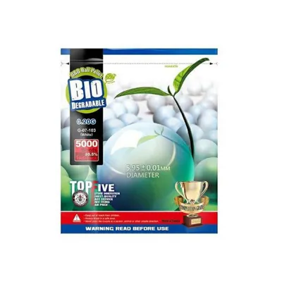 Bio 0.20BBs G-07-103 Pallini Bio Bianchi 1kg = 5000BBs - G&G Armament