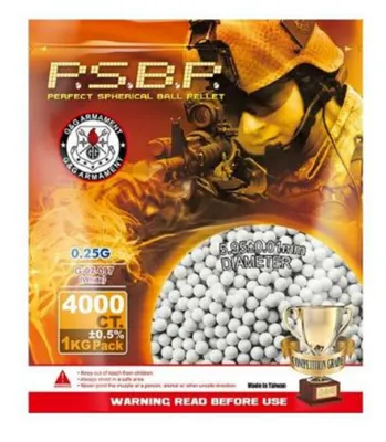 Pallini PSBP Perfect Spherical Ball Pellet 0,25 1kg = 4000BBs - G&G Armament