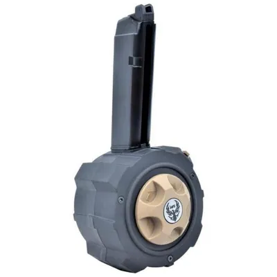 G17 - G18 - G22 - KP13 - KP18 Marui - VFC - KJW - Cybergun - Scorpion APS 250BBs Drum Magazine - HFC airsoft