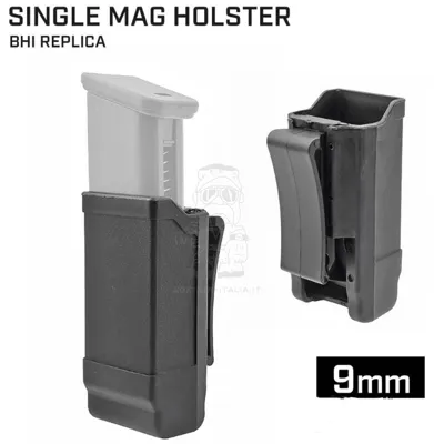 G17 Glock 9mm. Blackhawk Type Single Gas - CO2 Magazine Case with Belt Clip Porta Caricatore Da Cintura 9mm - MP Airsoft