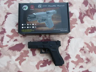 G18C Double Barrel Railed Frame - WE Airsoft