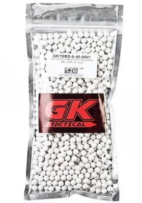 0.45g. PLA Bio Degradable BBs 1000 RDS Bag - GK Tactical