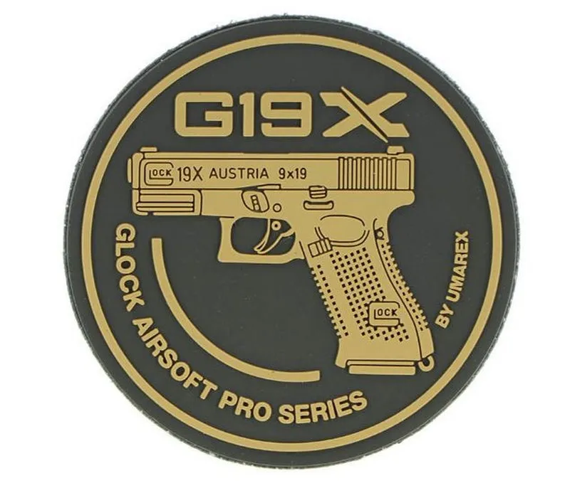 Glock 19x 3D Rubber Patch