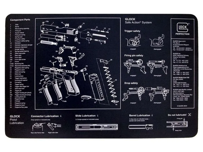Glock Gunsmith's Mouesepad Benchmat · Negro