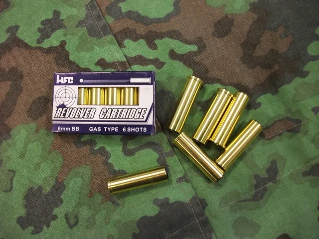 HFC airsoft Cartucce Kit Da Sei per Revolver · Negro