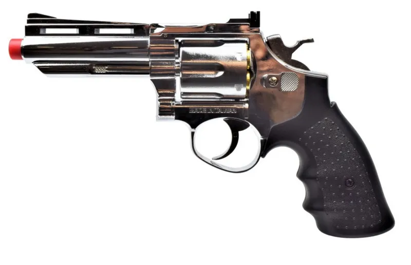HFC airsoft 4" - Chrome Gas Version · Plata