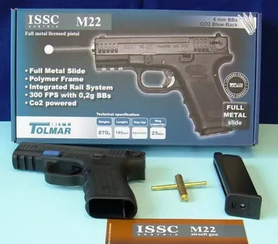 ISSC Austria M22 Full Metall CO2 Pistol - WE Airsoft