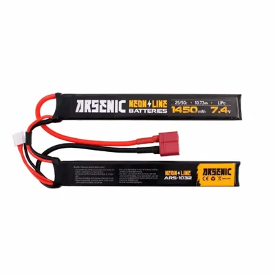 LIPO 7.4V 1450mAh 25C/50C 2STICK T-Dean - Arsenic