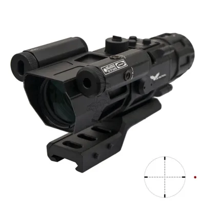 Js-Tacticla® Red Laser - Prismatic 4 x 32 Scope ® - JS Tactical