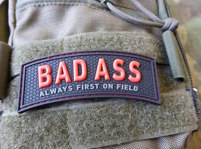 JTC Badass Always First on Field BlackOps 3D Rubber Patch - JTG