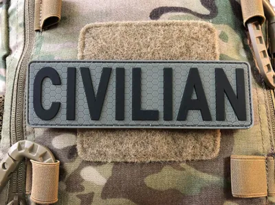 Civilian £D Rubber Patch - JTG