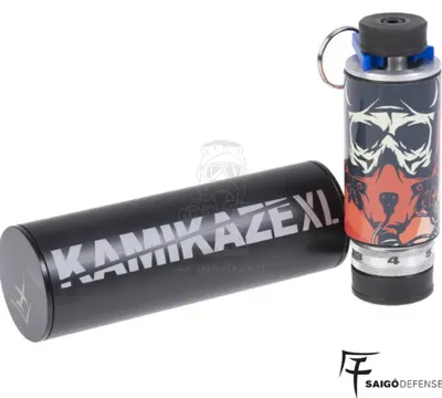 Kamikaze XL Grenade 9mm. Blank Fire Granata a Salve Arancione - Saigo Defense