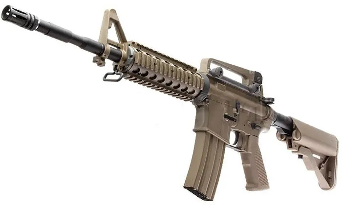 WE Airsoft Katana M4 RIS con Cilindro Blu · Tan / FDE