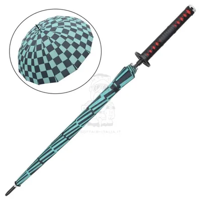 Katana Umbrella Ombrello Katana Tanjiro Kamado Demon Slayer Kimetsu No Yaiba - Klaus