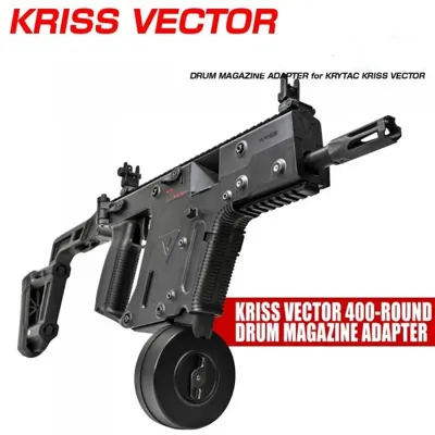 Kriss Vector 400BBs Drum Magazine (MP5) Adapter By - Laylax - First Factory - Nitro
