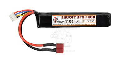Li-Po Battery Batteria Mini Stick T-Deans 105 x 21 x 16mm. 11.1V 1100mAh 20C - IPower