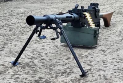 M1919 A6 MMG Medium Machine Gun Full Wood & Metal - Viva Arms