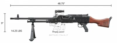 M240W Full Wood & Metal - Lancer Tactical