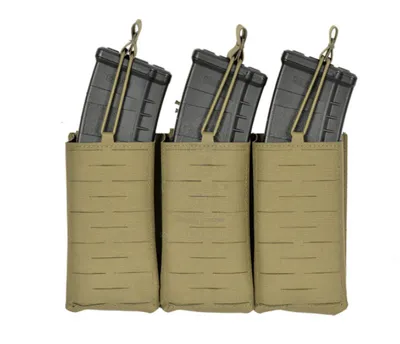 M4 - AR15 - AK 3 x Magazines MOLLE Pouch Laser Cut - 8Fields