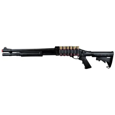 M870TL Gas Shotgun 3 - 6 Shots Full Metal - Golden Eagle