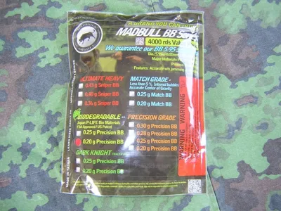 Precision BB Biodegradable 0,20 FDA Approved Diametro 5.95 - Madbull